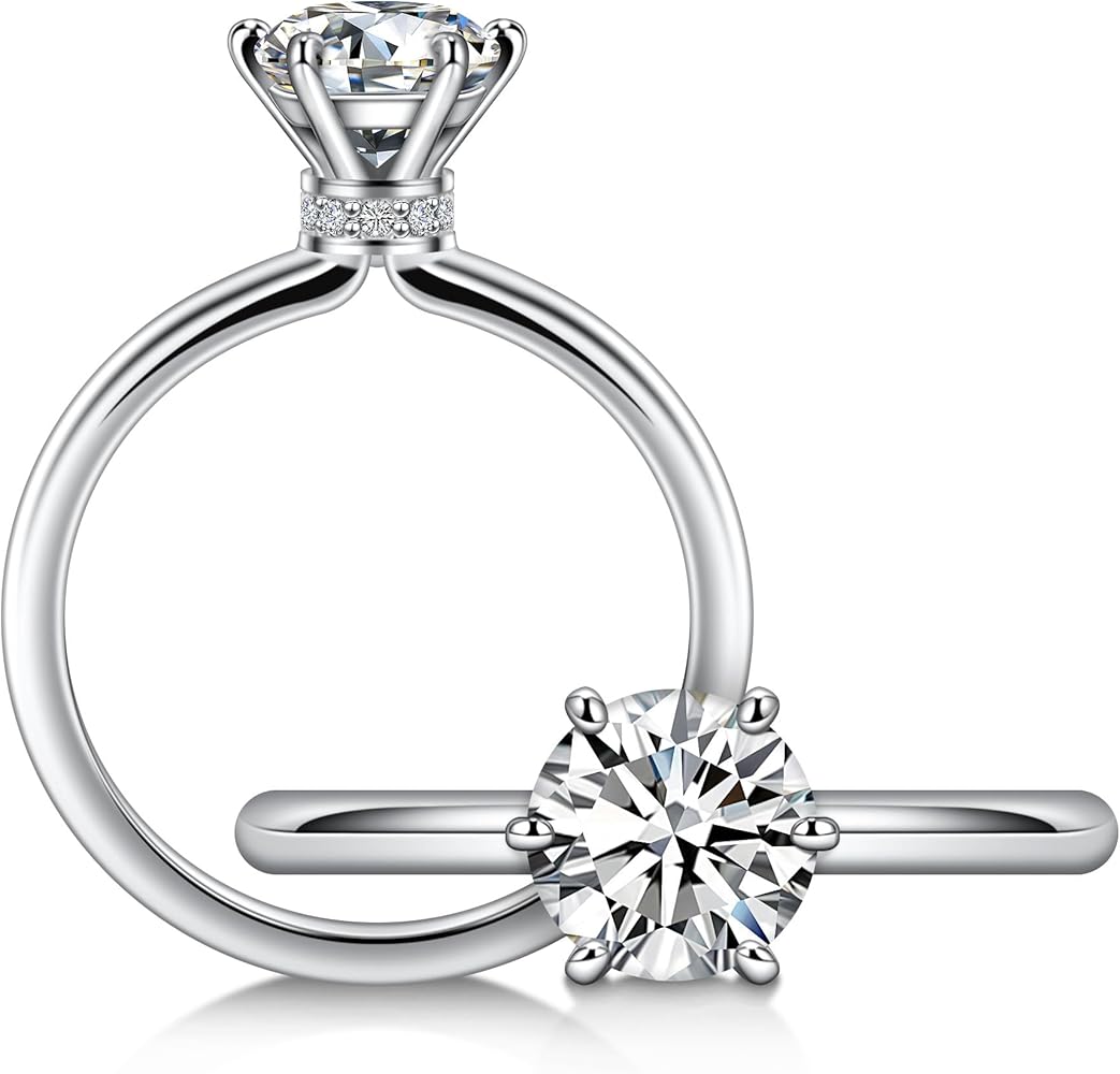 Moissanite Solitaire Ring