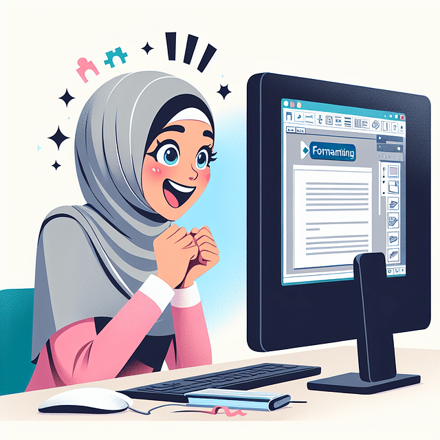 A writer exploring formatting software with enthusiasm and creativity.