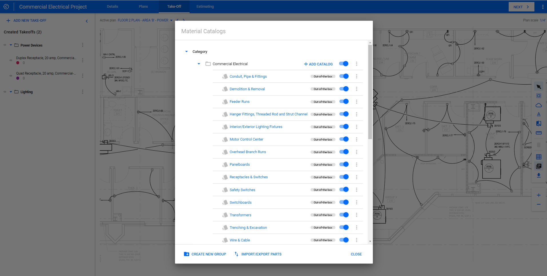 STACK takeoff and estimating software