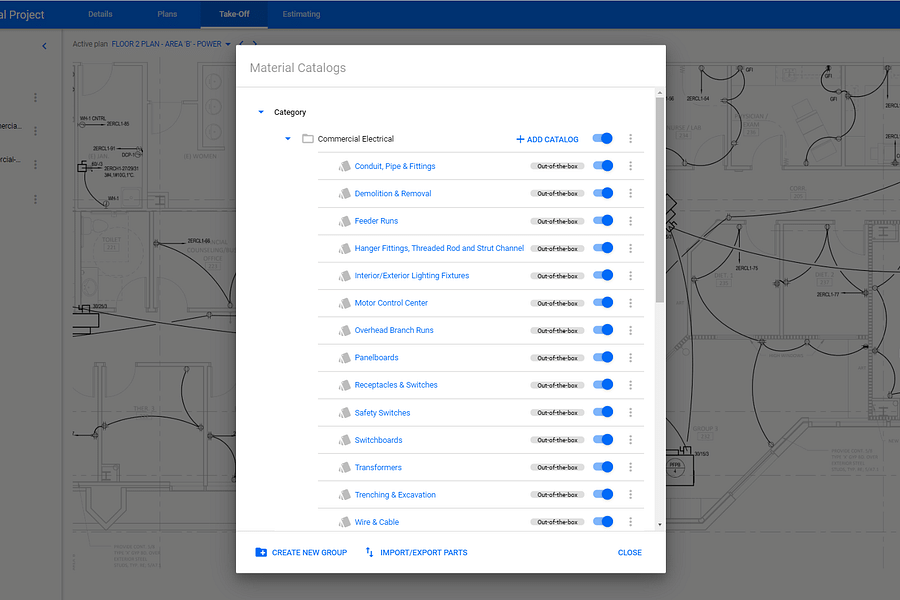 STACK takeoff and estimating software