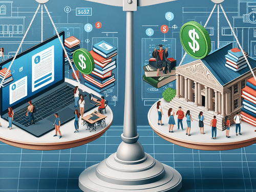 The Price of Learning: Estimating the Average Cost of Online Education vs. Traditional College