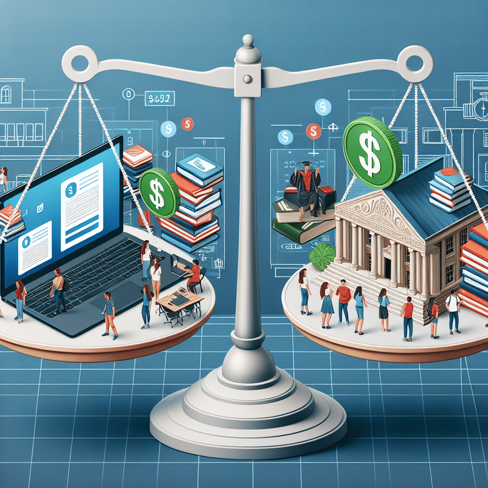 The Price of Learning: Estimating the Average Cost of Online Education vs. Traditional College